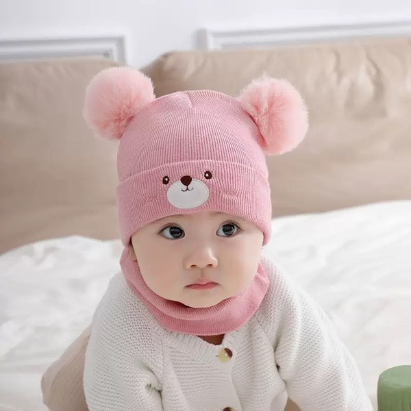 0–36 Months New Bear Hat Pink