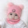 0–36 Months Smiley Face Pink+ Scarf
