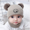 0–36 Months Smiley Face Khaki+ Scarf