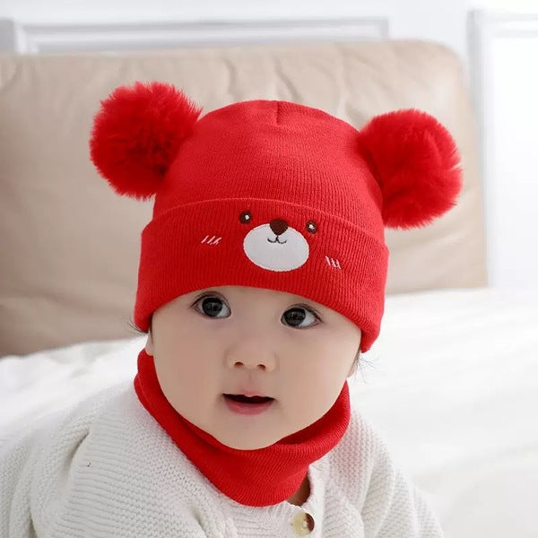 New Bear Hat– 0–36 Months Red